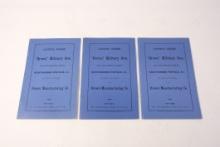 3 reproduction copies of Brown Manufacturing Illustrated Catalogue from 1869