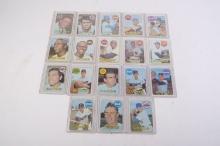 Lot of eighteen 1969 Topps baseball cards