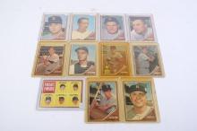 Eleven 1962 Topps baseball cards, all Red Sox players