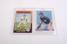 Two vintage baseball cards