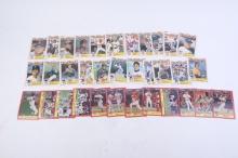 Complete set of 1989 Topps All-Star Game Commemorative baseball card set and 1988 Fleer 1987 Worlds