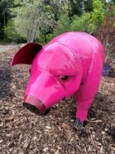 1 Metal Pink Pig