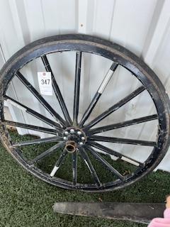 black wagon wheel