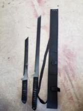Two piece machete blades