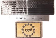 1776 Patch, US Flag Patches
