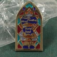 Stained Glass Pin w/saying