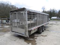 2000 Gooseneck Brand 24' Cattle trailer