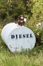 Empty Diesel Fuel Tank
