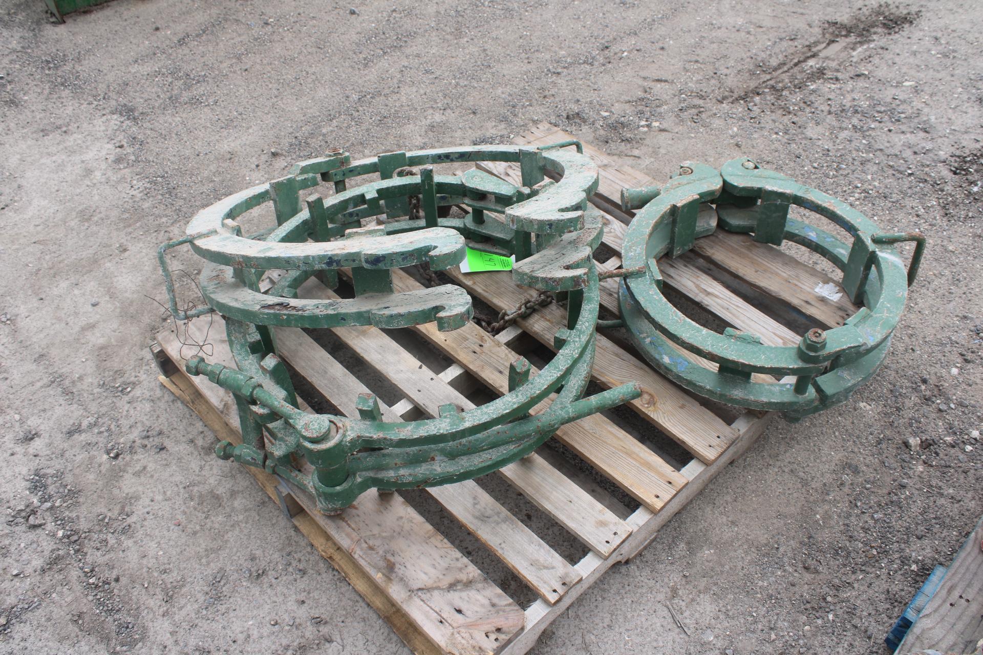 (1) 18" Mathey Dearman Cage Clamp and (2) 24" Cage Clamp