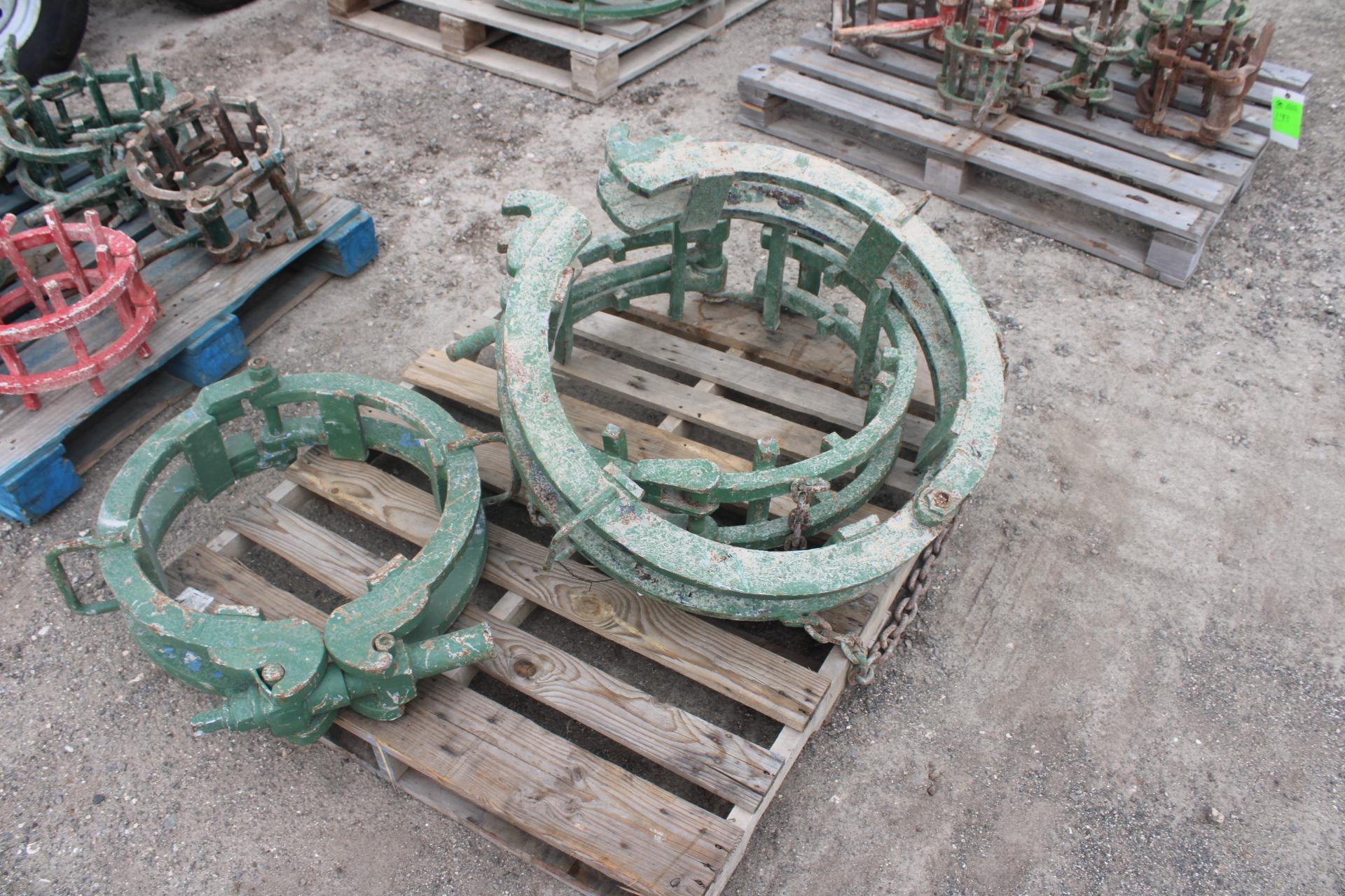 (1) 18" Mathey Dearman Cage Clamp and (2) 24" Cage Clamp
