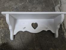 White Shelf with Heart