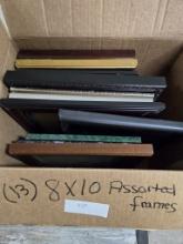 13 8x10 Picture Frames assorted