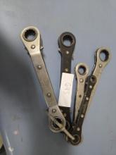 5 boxed end dual ratchet wrenches