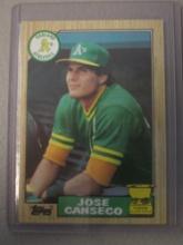 1987 TOPPS JOSE CANSECO ALL STAR ROOKIE A'S
