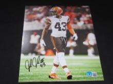 John Johnson Cleveland Browns Signed Photo Beckett Certified