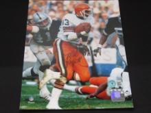 Mike Pruitt Cleveland Browns Signed Photo Beckett Certified