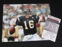 Ryan Leaf Signed 8x10 Photo JSA Certified w COA