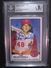 Custom Trading Card Sam McDowell Beckett Authentic Autograph