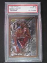 1996 Finest Allen Iverson W Coating #69 PSA Mint 9