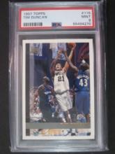 1997 Topps Tim Duncan #115 PSA Mint 9