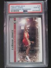 2003 Lebron James Upper Deck Phenomenal Beginning #18 PSA GM MT 10