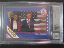 1992 Wild Card Decision 92 Dan Quaule Beckett 10 Auto