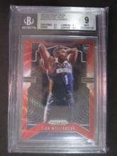 2019-20 Panini Prizm Ruby Wave #248 Zion Williamson Beckett MT 9