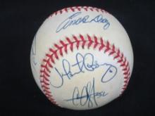 Multi Signed Cleveland Indians Baseball Certified w COA