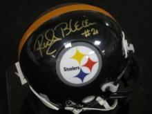Rocky Bleier Signed Mini Helmet Certified w COA