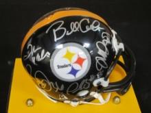 Pittsburgh Steelers Multi Signed Mini Helmet Certified