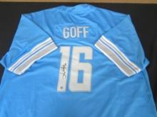 Jared Goff Detroit Lions Signed Jersey Certified w COA