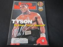 Mike Tyson Signed Sports Illustrated Magazine Certified w COA