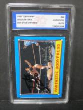 1987 Topps WWF Tito Santana Authentic Auto Certified