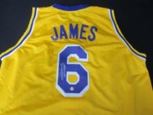 Lebron James Los Angeles Lakers Signed Jersey Certified w COA