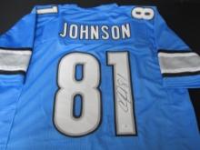 Calvin Johnson Detroit Lions Signed Jersey Certified w COA