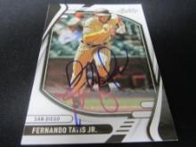 Fernando Tatis Jr Signed Trading Card Certified w COA