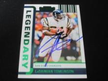 LaDainian Tomlinson Signed Card Certified w COA