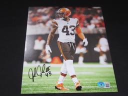 John Johnson Cleveland Browns Signed Photo Beckett Certified