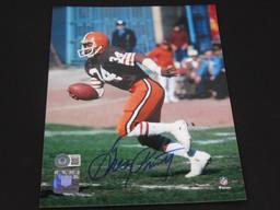 Greg Pruitt Cleveland Browns Signed 8x10 Photo Beckett Certified