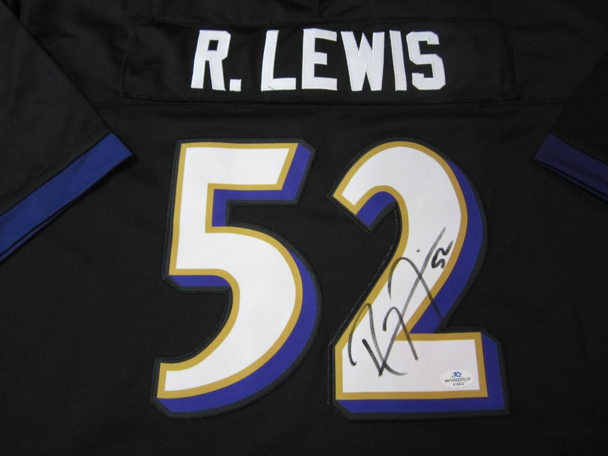 Ray Lewis Baltimore Ravens Signed Jersey Certified w COA