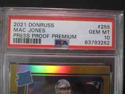 2021 Donruss Mac Jones Press Proof Premium PSA GM MT 10