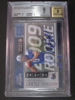 2009 Playoff Contenders #101 Matt Stafford Mint 9 Beckett Auto 9