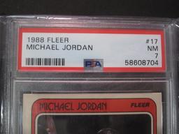 1988 Fleer Michael Jordan #17 PSA NM 7