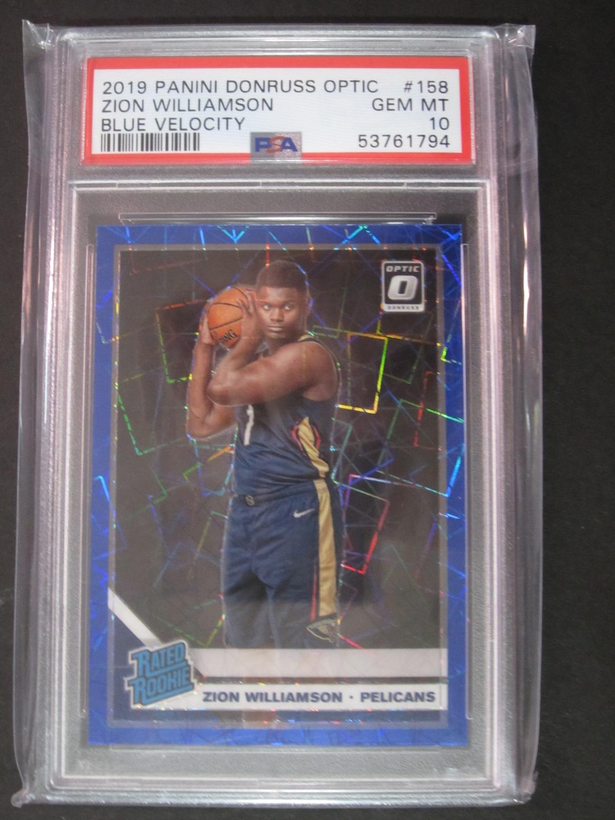 2019 Panini Donruss Optic Zion Williamson #158 PSA GM MT 10