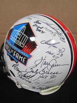 FULL SIZE PRO FOOTBALL HALL OF FAME SIGNED HELMET WITH COA