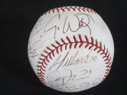 Cleveland Indians Signed Baseball Certified w COA