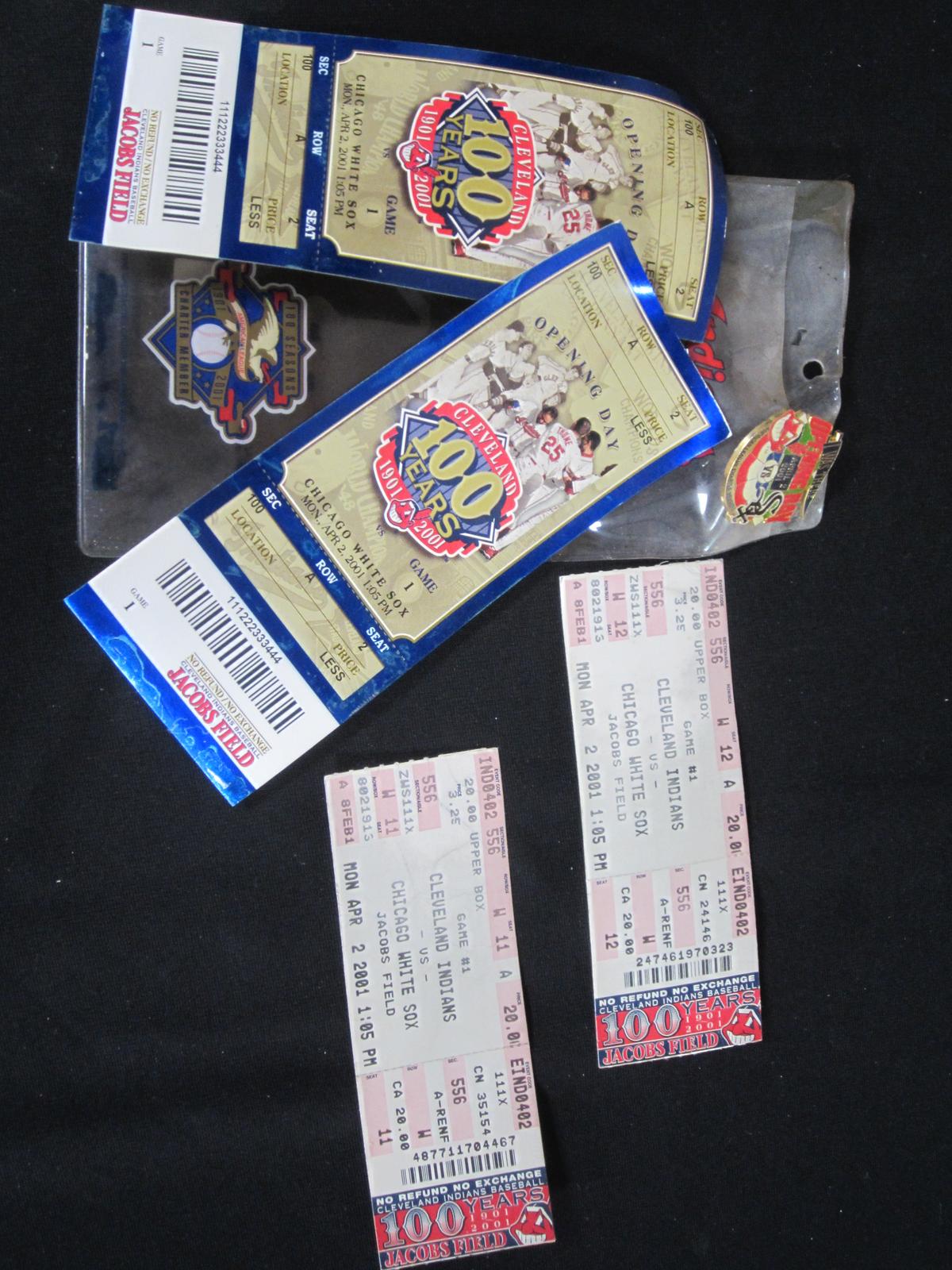 Cleveland Indians 100 year Ticket Stubs