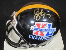 Troy Polamalu Signed Mini Helmet Certified w COA