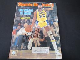 Earvin Johnson Signed Sports Illustrated Magazine Certified W COA