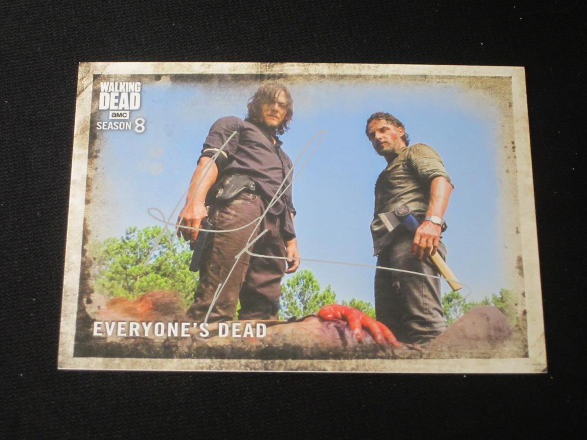 Andrew Lincoln Signed Trading Card Certified w COA